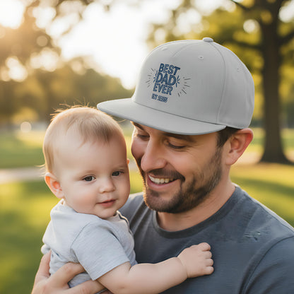 Papa Cap Best Dad Ever personalisiert | Snapback Cap Papa Geschenk Geburtstag