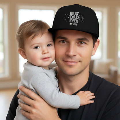 Papa Cap Best Dad Ever personalisiert | Snapback Cap Papa Geschenk Geburtstag