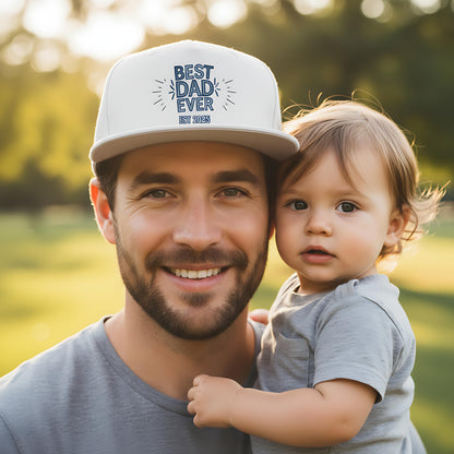Papa Cap Best Dad Ever personalisiert | Snapback Cap Papa Geschenk Geburtstag