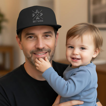Papa Cap personalisiert | Snapback Cap Papa Geschenk Geburtstag | Papa Cappy