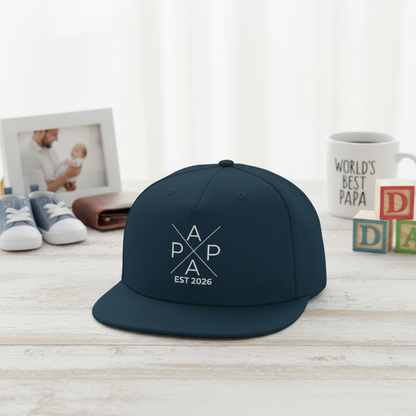 Papa Cap personalisiert PAPA EST | Snapback Cap Papa Geschenk Vatertag Geburtstag Weihnachten