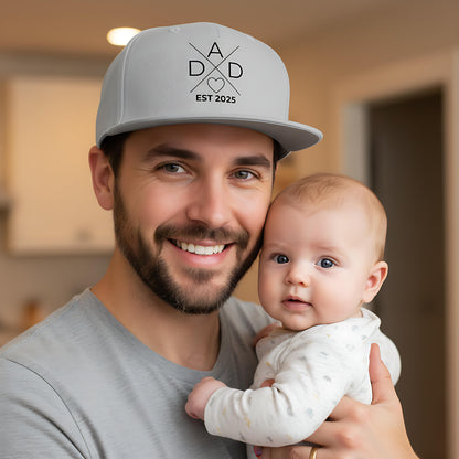 Papa Cap personalisiert DAD EST | Snapback Cap Geschenk Papa Vatertag Geburtstag