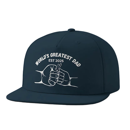 Papa Cap personalisiert World's Greatest Dad | Snapback Cap Geschenk Papa Geburtstag
