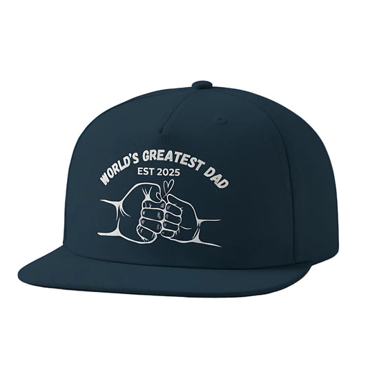 Papa Cap personalisiert World's Greatest Dad | Snapback Cap Geschenk Papa Geburtstag