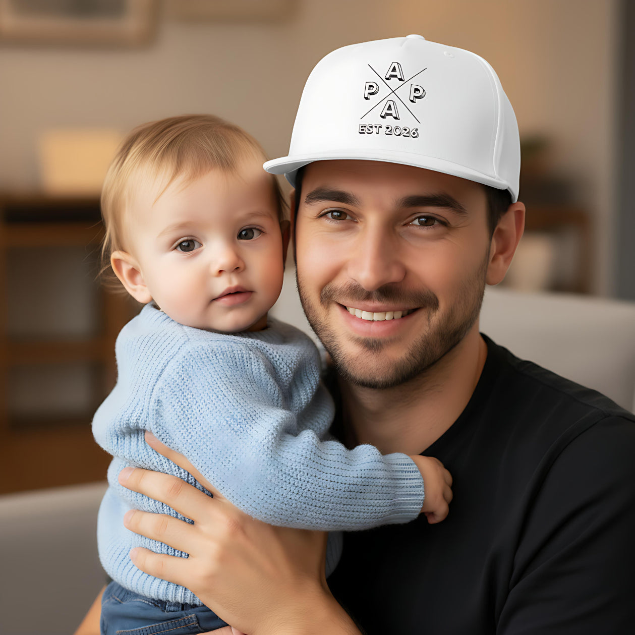 Papa Cap personalisiert | Snapback Cap Papa Geschenk Geburtstag | Papa Cappy