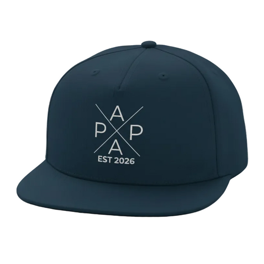 Papa Cap personalisiert PAPA EST | Snapback Cap Papa Geschenk Vatertag Geburtstag Weihnachten