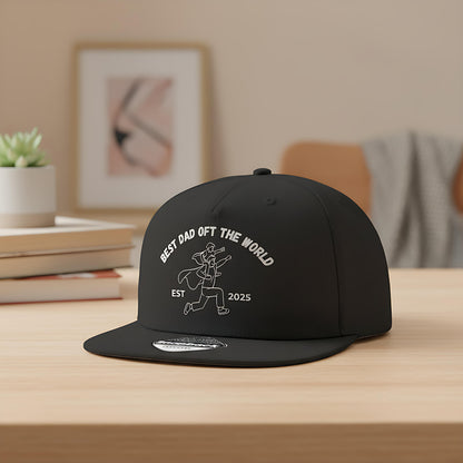 Papa Cap personalisiert Best Dad of the World | Superhelden Snapback Cap Geschenk Papa