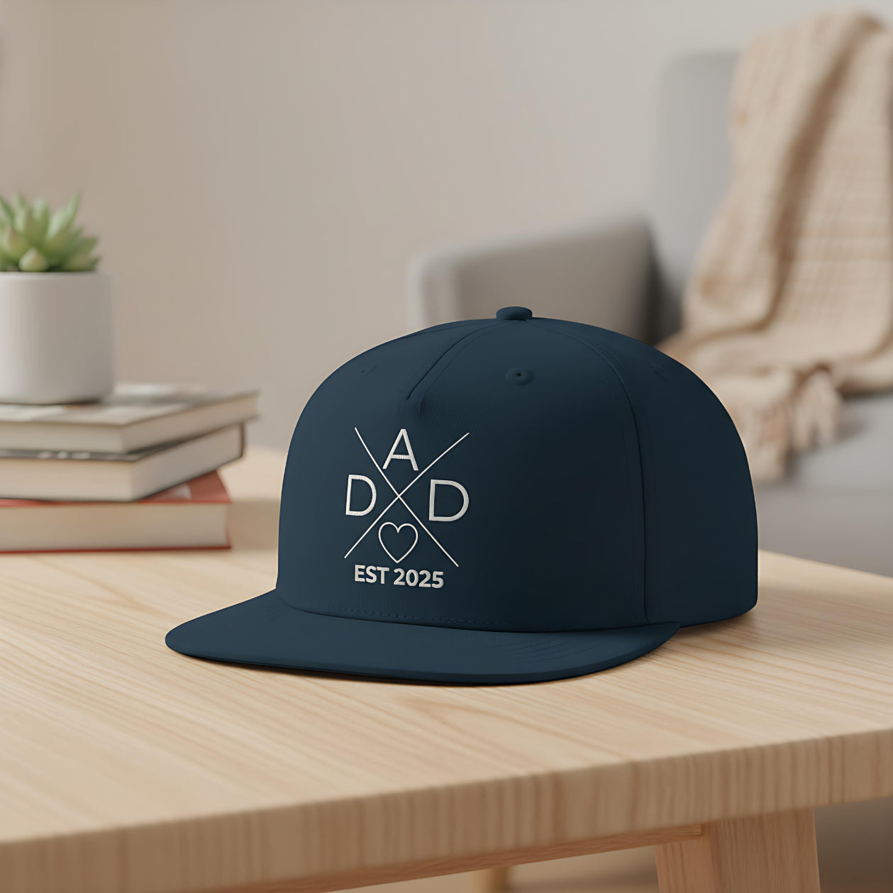 Papa Cap personalisiert DAD EST | Snapback Cap Geschenk Papa Vatertag Geburtstag