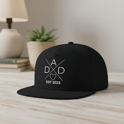 Papa Cap personalisiert DAD EST | Snapback Cap Geschenk Papa Vatertag Geburtstag