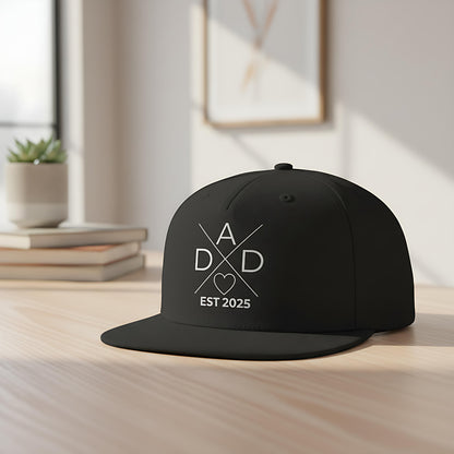 Papa Cap personalisiert DAD EST | Snapback Cap Geschenk Papa Vatertag Geburtstag