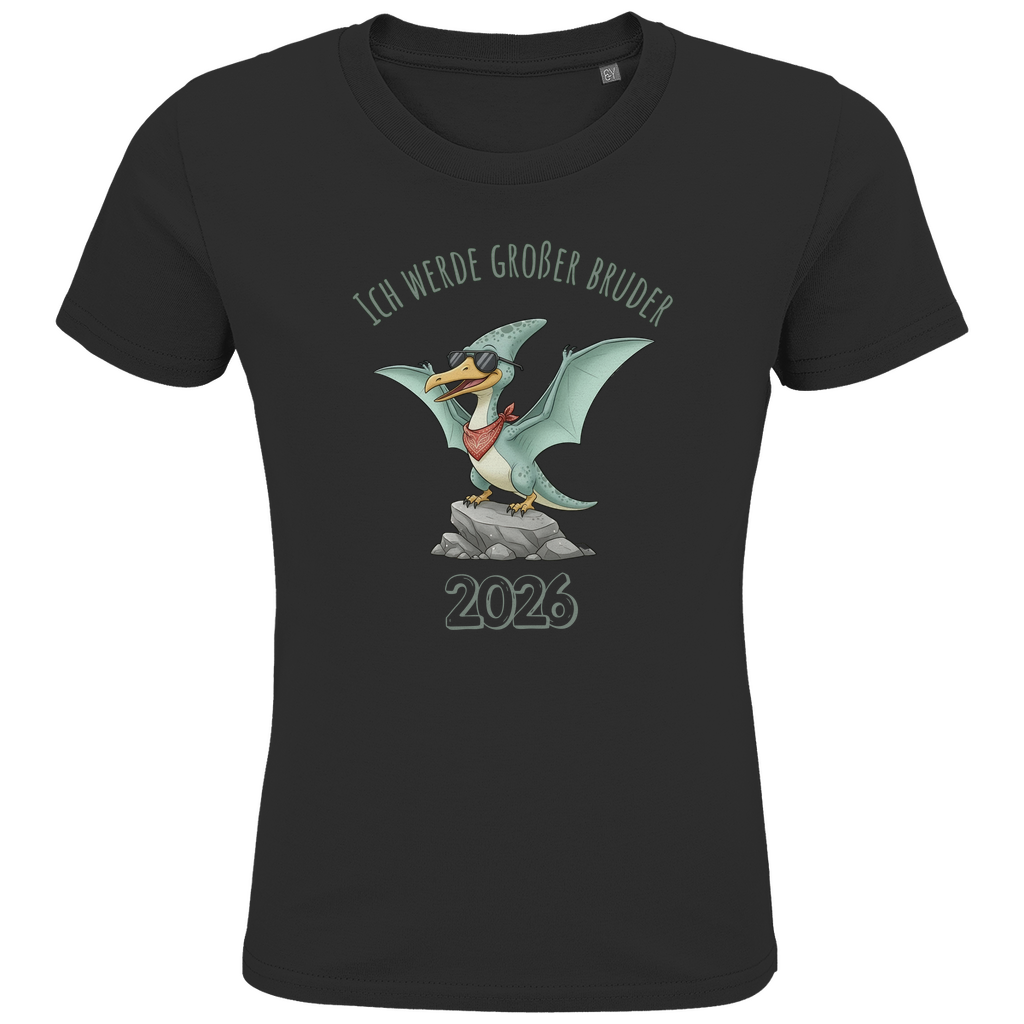 Ich werde großer Bruder Shirt 2027 mit Dino | Flugsaurier T-Shirt zur Schwangerschaftsverkündung