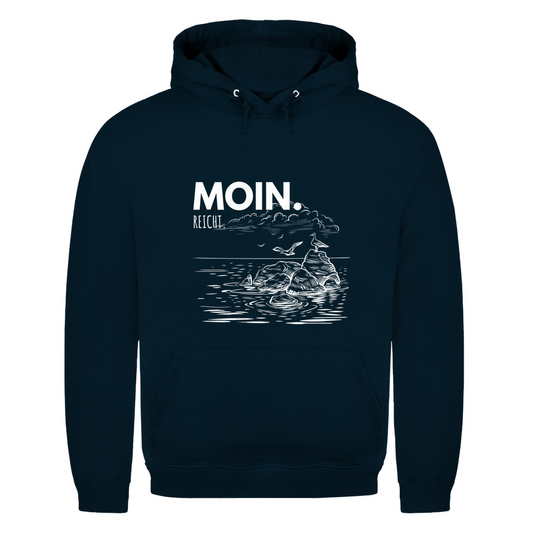 MOIN Hoodie – MOIN. Reicht. | Kapuzenpullover Nordsee Geschenk