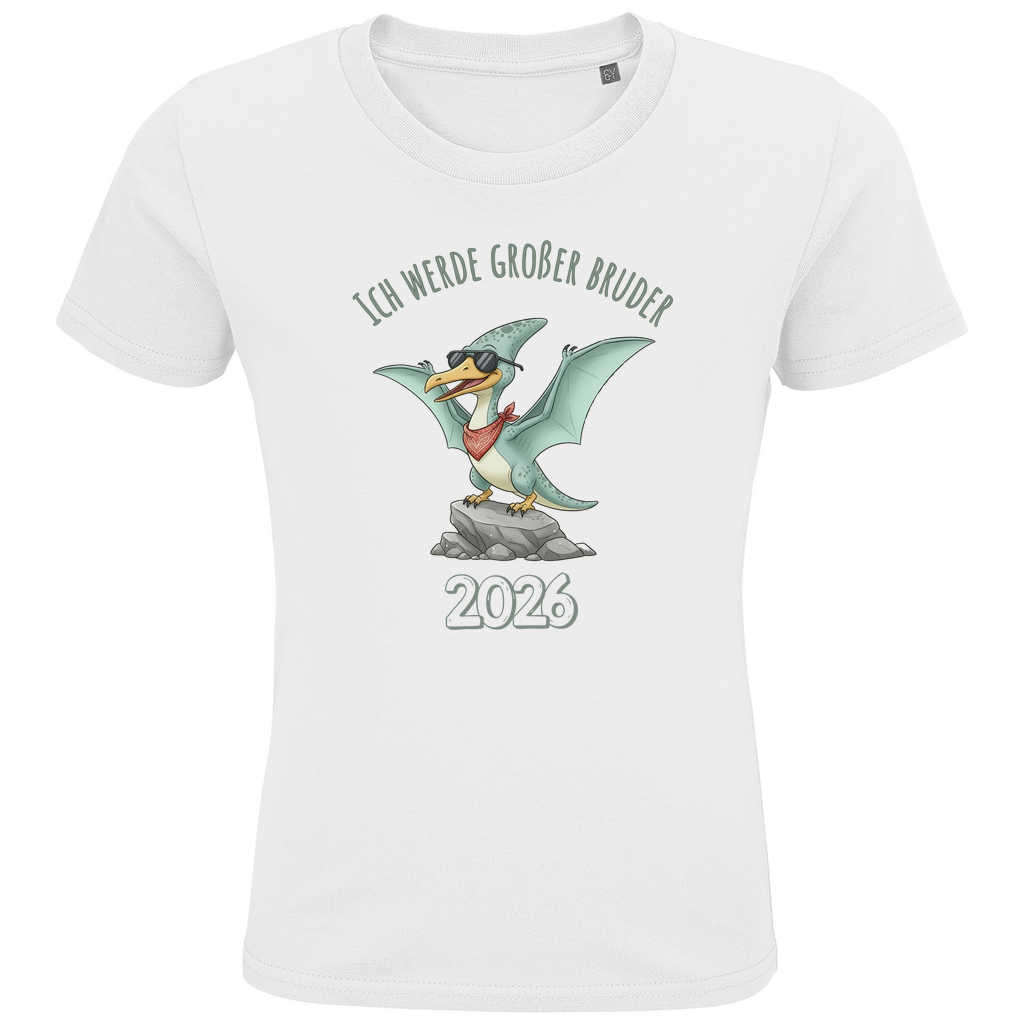 Ich werde großer Bruder Shirt 2027 mit Dino | Flugsaurier T-Shirt zur Schwangerschaftsverkündung
