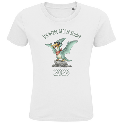Ich werde großer Bruder Shirt 2027 mit Dino | Flugsaurier T-Shirt zur Schwangerschaftsverkündung
