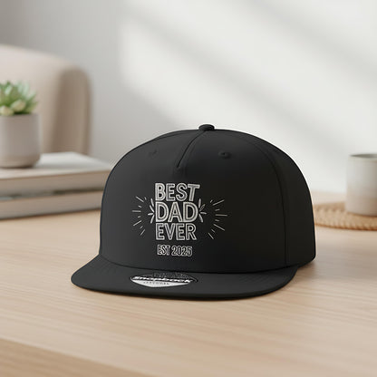 Papa Cap Best Dad Ever personalisiert | Snapback Cap Papa Geschenk Geburtstag