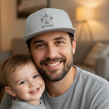Papa Cap personalisiert | Snapback Cap Papa Geschenk Geburtstag | Papa Cappy