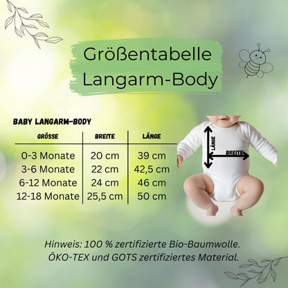 Babybody Mein erstes Halloween | Halloween Outfit Baby Langarm | Personalisierter Body mit Name | Geschenk Baby Mädchen Junge Halloween