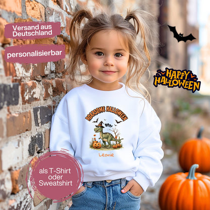 Halloween T-Shirt oder Sweatshirt für Kinder – ideal für „Süßes oder Saures“! Dein Kind ist perfekt gekleidet für Halloween mit diesem bequemen Shirt oder Pullover in Schwarz oder Weiß. Niedliches Design für Jungen & Mädchen, ideal für Halloween Partys, Kindergarten & das erste Halloween. Beliebt als „mein erstes Halloween“ Outfit oder Halloween Kleidung für Kinder. Auch als langarm Shirt für kühlere Tage geeignet. Ein Must-have für kleine Gruselfans! 🎃