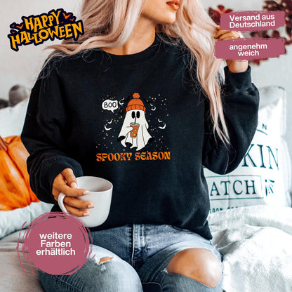 Hochwertiges Halloween Outfit für Damen und Herren – gemütlicher Halloween Pullover und Halloween Sweatshirt, ideal als Halloween Outfit Damen, Halloween Outfit Herren oder Halloween Outfit Frauen. Angesagte Halloween Sweaters und Halloween Pullis für Herbst und Party. Sweatshirts Halloween in verschiedenen Farben, auch als Kürbis Pullover Damen erhältlich. Bequemes Halloween Sweatshirt Damen und Herren – perfektes Halloween Outfit Männer. Halloween Pullover Geist Spooky Season