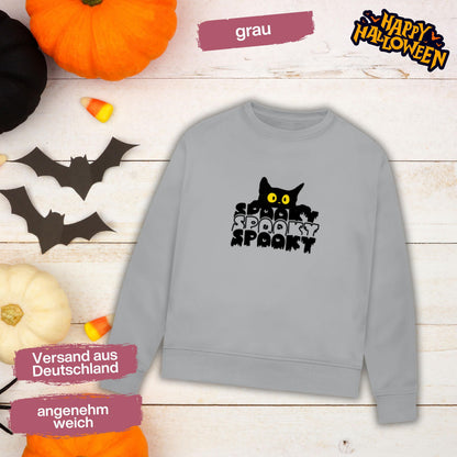 Hochwertiges Halloween Outfit für Damen und Herren – gemütlicher Halloween Pullover und Halloween Sweatshirt, ideal als Halloween Outfit Damen, Halloween Outfit Herren oder Halloween Outfit Frauen. Angesagte Halloween Sweaters und Halloween Pullis für Herbst und Party. Sweatshirts Halloween in verschiedenen Farben, auch als Kürbis Pullover Damen erhältlich. Bequemes Halloween Sweatshirt Damen und Herren – perfektes Halloween Outfit Männer. Halloween Pullover Katze Spooky Katzenliebhaber
