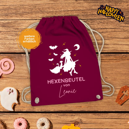 Halloween Tasche Kinder – personalisierter Turnbeutel für Süßes oder Saures. Perfekt als Halloween Stoffbeutel, Jutebeutel oder Sammelbeutel zum Trick or Treat. Nachhaltige Alternative zur Plastiktüte, robust, langlebig und wiederverwendbar. Ideal für Kinder zum Sammeln von Süßigkeiten, als Halloween Goodie Bag oder Partytasche. Personalisierbar mit Namen, dadurch einzigartig. Praktische Halloween Süßigkeiten Tasche für Kinderkostüm, Schule, Party und Süßigkeitenjagd.