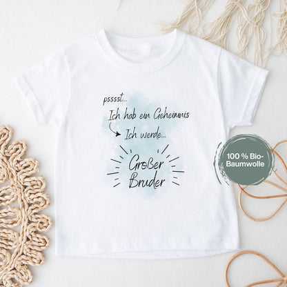 Ich werde großer Bruder T-Shirt | Geschenk für großen Bruder | Shirt Schwangerschaft verkünden