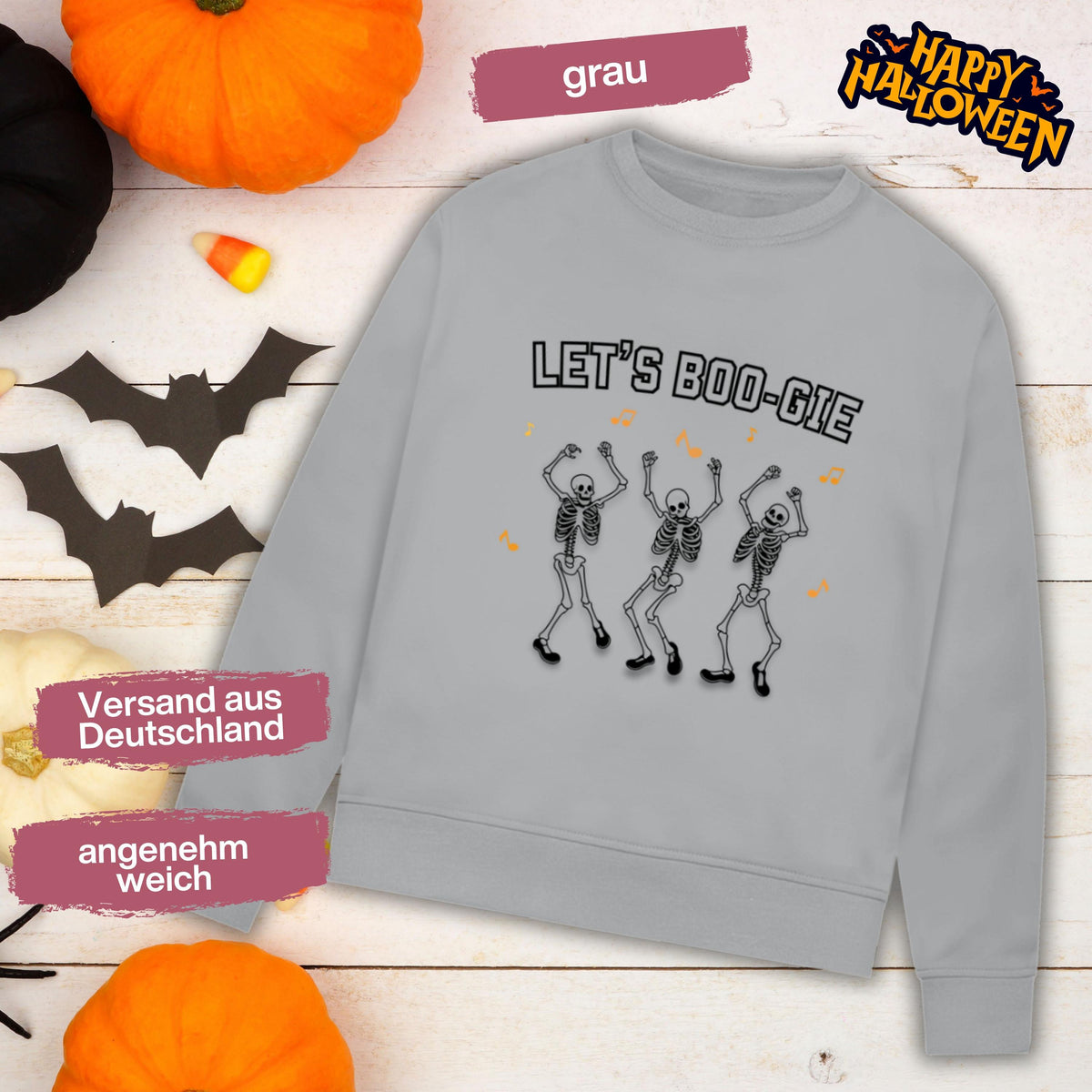 Hochwertiges Halloween Outfit für Damen und Herren – gemütlicher Halloween Pullover und Halloween Sweatshirt, ideal als Halloween Outfit Damen, Halloween Outfit Herren oder Halloween Outfit Frauen. Angesagte Halloween Sweaters und Halloween Pullis für Herbst und Party. Sweatshirts Halloween in verschiedenen Farben, auch als Kürbis Pullover Damen erhältlich. Bequemes Halloween Sweatshirt Damen und Herren – perfektes Halloween Outfit Männer.