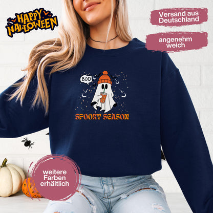 Hochwertiges Halloween Outfit für Damen und Herren – gemütlicher Halloween Pullover und Halloween Sweatshirt, ideal als Halloween Outfit Damen, Halloween Outfit Herren oder Halloween Outfit Frauen. Angesagte Halloween Sweaters und Halloween Pullis für Herbst und Party. Sweatshirts Halloween in verschiedenen Farben, auch als Kürbis Pullover Damen erhältlich. Bequemes Halloween Sweatshirt Damen und Herren – perfektes Halloween Outfit Männer. Halloween Pullover Geist Spooky Season