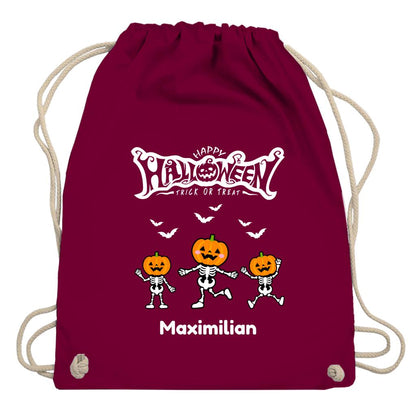 Halloween Tasche Kinder – personalisierter Turnbeutel für Süßes oder Saures. Perfekt als Halloween Stoffbeutel, Jutebeutel oder Sammelbeutel zum Trick or Treat. Nachhaltige Alternative zur Plastiktüte, robust, langlebig und wiederverwendbar. Ideal für Kinder zum Sammeln von Süßigkeiten, als Halloween Goodie Bag oder Partytasche. Personalisierbar mit Namen, dadurch einzigartig. Praktische Halloween Süßigkeiten Tasche für Kinderkostüm, Schule, Party und Süßigkeitenjagd.
