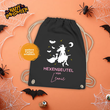 Halloween Tasche Kinder – personalisierter Turnbeutel für Süßes oder Saures. Perfekt als Halloween Stoffbeutel, Jutebeutel oder Sammelbeutel zum Trick or Treat. Nachhaltige Alternative zur Plastiktüte, robust, langlebig und wiederverwendbar. Ideal für Kinder zum Sammeln von Süßigkeiten, als Halloween Goodie Bag oder Partytasche. Personalisierbar mit Namen, dadurch einzigartig. Praktische Halloween Süßigkeiten Tasche für Kinderkostüm, Schule, Party und Süßigkeitenjagd.