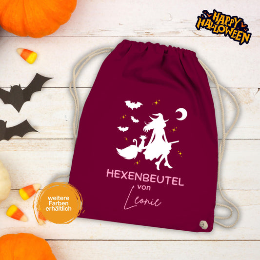 Halloween Tasche Kinder – personalisierter Turnbeutel für Süßes oder Saures. Perfekt als Halloween Stoffbeutel, Jutebeutel oder Sammelbeutel zum Trick or Treat. Nachhaltige Alternative zur Plastiktüte, robust, langlebig und wiederverwendbar. Ideal für Kinder zum Sammeln von Süßigkeiten, als Halloween Goodie Bag oder Partytasche. Personalisierbar mit Namen, dadurch einzigartig. Praktische Halloween Süßigkeiten Tasche für Kinderkostüm, Schule, Party und Süßigkeitenjagd.