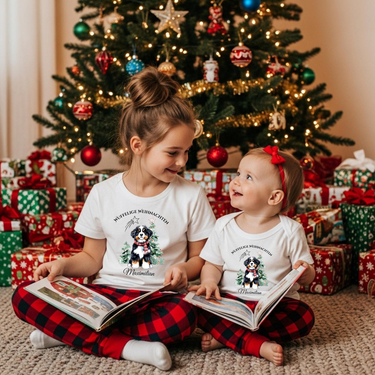 Personalisierter Weihnachtspullover Familie mit Wichtelmotiv und Schriftzug „Weihnachtscrew“. Festlicher Partnerlook für Eltern, Kinder und Babys, ideal für Familienfotos, Heiligabend oder gemütliche Feiertage. Das liebevolle Design mit Weihnachtswichteln steht für Zusammenhalt und Weihnachtsfreude. Perfektes Familienoutfit oder Geschenkidee zu Weihnachten egal ob für Mama Papa oder Geschwister. Bringt festliche Stimmung und ein Lächeln auf jedes Weihnachtsfoto Weihnachtspullover Familienoutfit