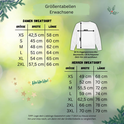 Personalisierter Weihnachtspullover Familie mit verschneitem Weihnachtsdorf, roten Häusern, Tannenwald und nostalgischem Truck – festliches Design mit „Merry Christmas“-Schriftzug. Familienoutfit Weihnachten für Eltern, Kinder & Babys im Partnerlook. Ideal als personalisiertes Weihnachtsgeschenk, Geschwister-Outfit, für Heiligabend, Familienfotos oder als Matching Look. Hochwertig bedruckt, kuschelig und mit Namen individualisierbar – für unvergessliche Weihnachtsmomente.