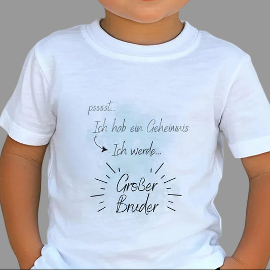 Ich werde großer Bruder T-Shirt | Geschenk für großen Bruder | Shirt Schwangerschaft verkünden