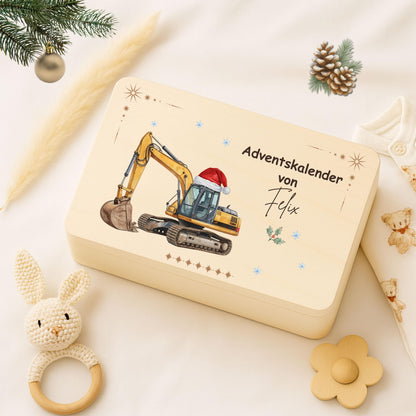 Personalisierte Adventskiste Holz mit Namen – edler Adventskalender ohne Inhalt zum Selbstbefüllen. Diese hochwertige Holzkiste Weihnachten ist robust, wiederverwendbar und dekorativ. Perfekt als DIY-Adventskalender Holz für Kinder, Eltern oder Partner. Mit Platz für 24 Geschenke und nachhaltiger Fertigung ist sie eine zeitlose Alternative zu klassischen Adventskalendern. Adventskiste Holz personalisiert – einzigartig, langlebig und liebevoll gestaltet. Geschenkbox Holz Weihnachten Advent