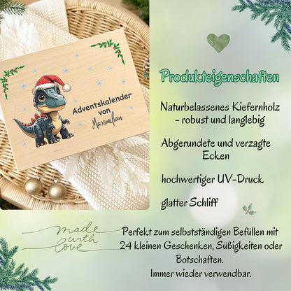 Nachhaltiger Adventskalender Holz personalisiert – Adventskiste mit Namen zum Befüllen. Diese umweltfreundliche Holzkiste Weihnachten ohne Inhalt ist wiederverwendbar und ideal für kreative Köpfe. Ob als DIY Adventskalender, Geschenkverpackung oder Aufbewahrungsbox – sie bringt Wärme und Individualität in die Weihnachtszeit. Hergestellt aus stabilem Holz, hochwertig bedruckt und langlebig, eine nachhaltige Geschenkidee Weihnachten für Familie und Freunde Adventskalender zum Befüllen Adventskiste