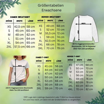 Personalisierter Weihnachtspullover Familie mit Rentier-Motiv – Partnerlook Weihnachten für Eltern, Kinder und Babys. Lustige Rentiere mit roten Nasen, liebevoll gestaltet für festliche Familienmomente. Ideal für Weihnachtsfotos, Geschenke und kuschelige Feiertage. Familienoutfit Weihnachten personalisiert mit Namen, als Sweatshirt, T-Shirt oder Body erhältlich. Hochwertiger Druck, nachhaltige Materialien, perfekte Geschenkidee für Eltern, Kinder und Babys zur Weihnachtszeit.