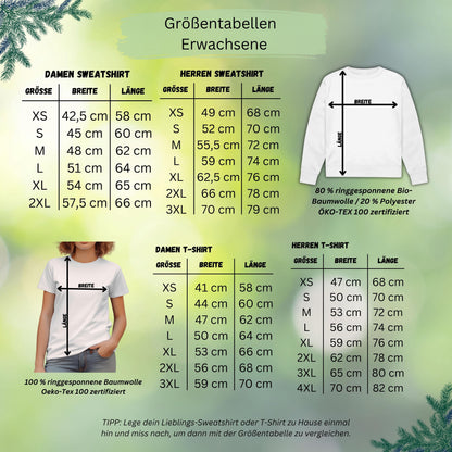 Personalisierte Weihnachtspullover Familie mit Lebkuchen-Motiv – festliches Familienoutfit Weihnachten. Die Lebkuchencrew feiert die Weihnachtszeit im Partnerlook: Eltern, Kinder und Babys tragen Pullover, Shirts oder Bodys mit niedlichen Lebkuchenmännchen, Mützen und Weihnachtsdetails. Ideal für Familienfotos, Feiern, Plätzchenbacken und als Geschenkidee. Hochwertiger, langlebiger Druck, nachhaltig produziert und personalisierbar mit Namen – perfekt für festliche Tage voller Liebe und Lachen.
