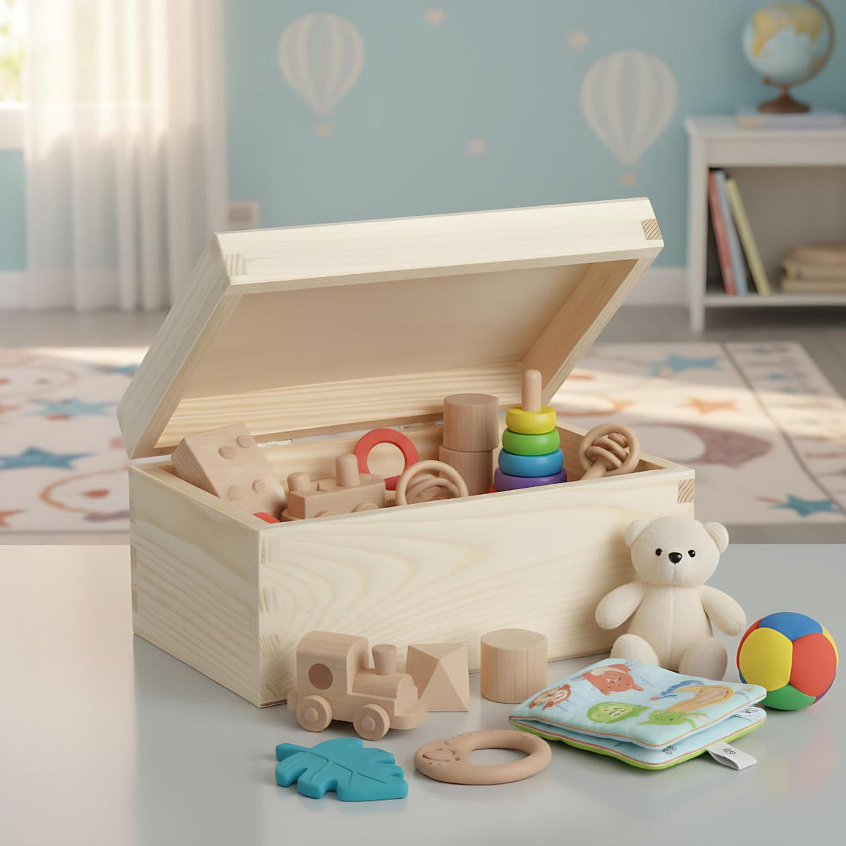 Weihnachtliche Geschenkbox aus Holz mit dem Schriftzug „Twas the night before Christmas“. Perfekt als Christmas Eve Box zum Befüllen für Kinder – für kleine Überraschungen, weihnachtliche Rituale und magische Momente am 24. Dezember. Hochwertige Holzkiste ohne Inhalt, ideal für Weihnachten, Heiligabend, DIY-Geschenke und neue Familientraditionen. Nachhaltig, personalisierbar, liebevoll verarbeitet. Christmas Eve Box aus Holz Weihnachtsabendbox | Geschenkbox Weihnachten