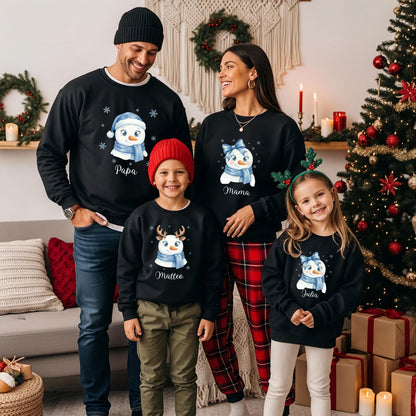 Familien Weihnachtspullover Schneemann | Familienoutfit Weihnachten Matching Family Christmas Sweater | Partnerlook Weihnachten Eltern Kind

Weihnachtspullover Familie Schneemann – Partnerlook Weihnachten für Eltern, Kinder & Babys | personalisiertes Familienoutfit mit Schneemann-Design