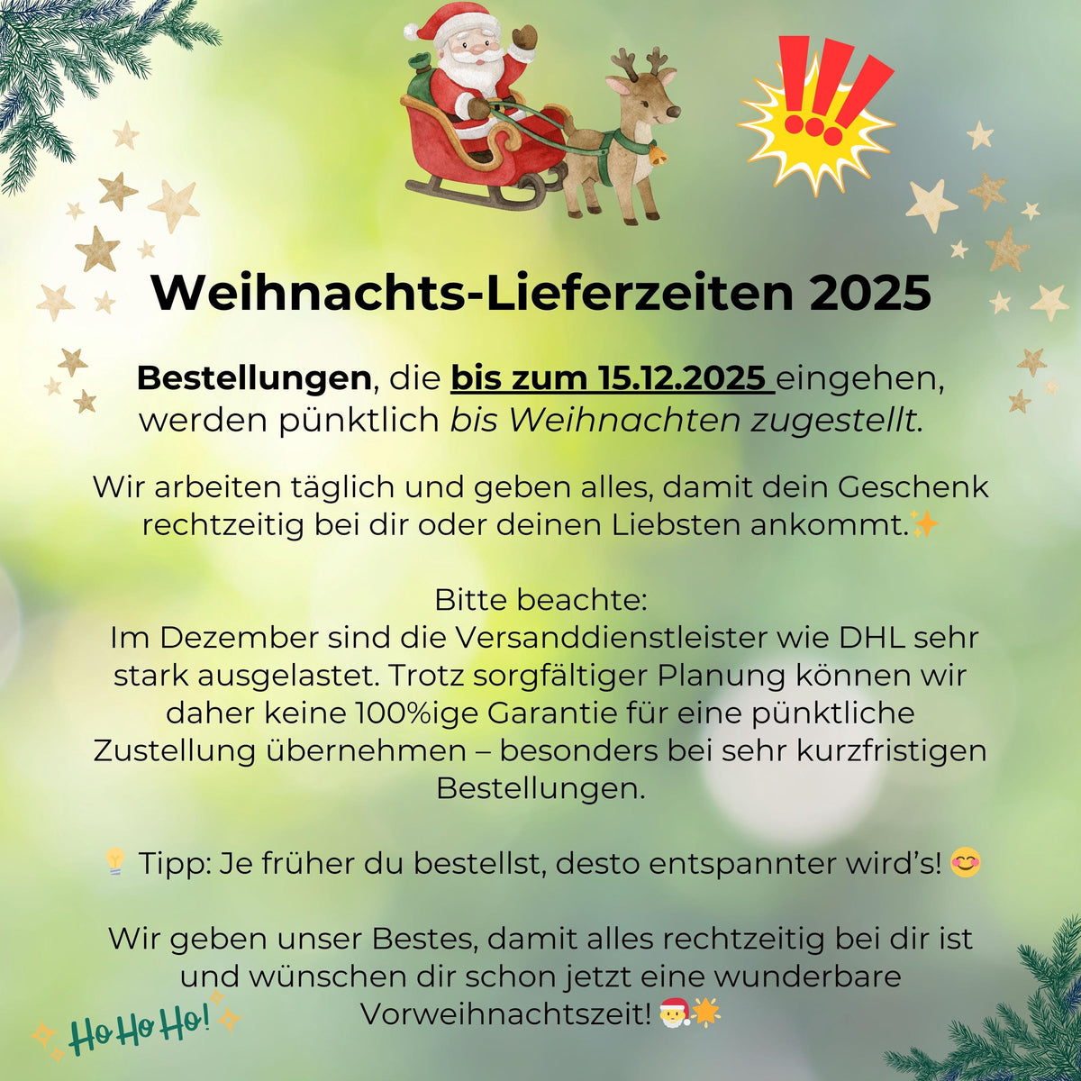 Christmas Eve Box aus Holz Weihnachtsabendbox | Geschenkbox Weihnachten | Heiligabend Kiste zum Befüllen | Weihnachtskiste Kind ohne Inhalt