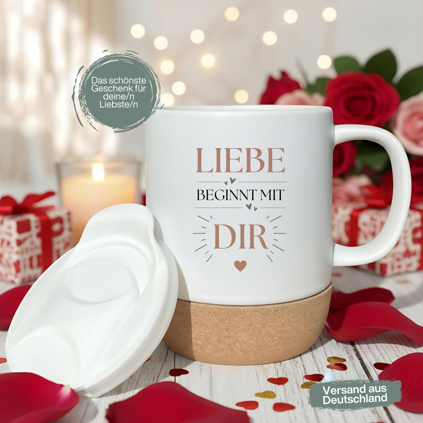 Tasse für Paare – Geschenk für Partner zum Jahrestag oder Valentinstag
