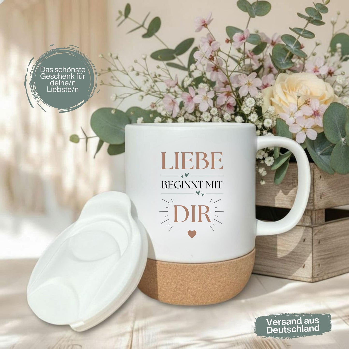 Tasse für Paare – Geschenk für Partner zum Jahrestag oder Valentinstag