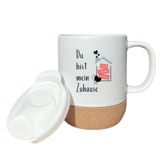 Paar Tasse Valentinstag & Jahrestag – Korktasse Partner Geschenk