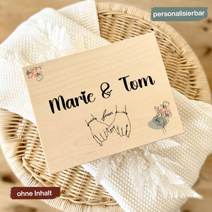 Erinnerungskiste für Paare personalisiert | Geschenk für Freundin & Partner