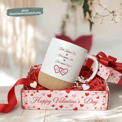 Paar Tasse personalisiert | Geschenk für Partner & Freundin | Korktasse Paare