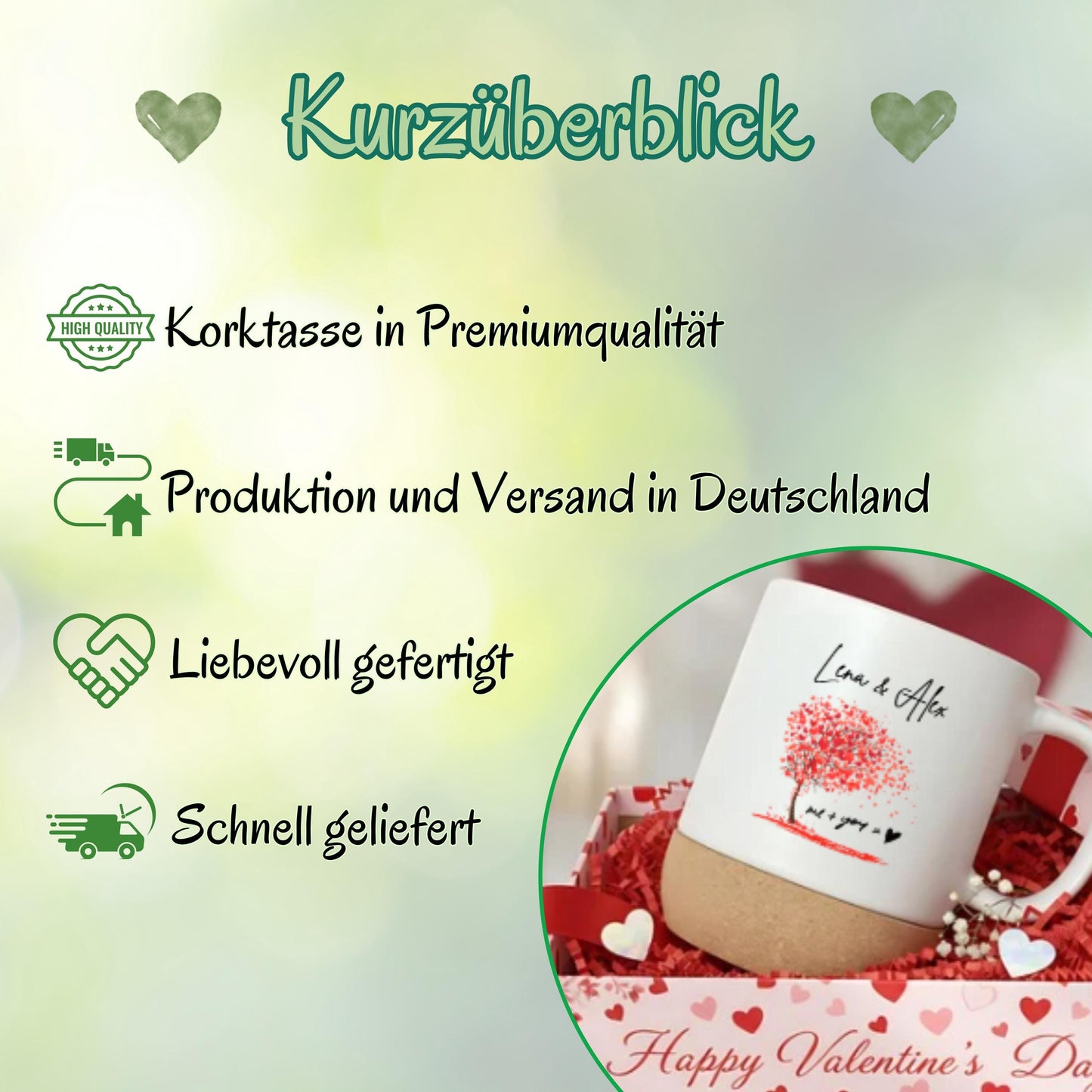 Paar Tasse personalisiert – Korktasse für Paare als Geschenk