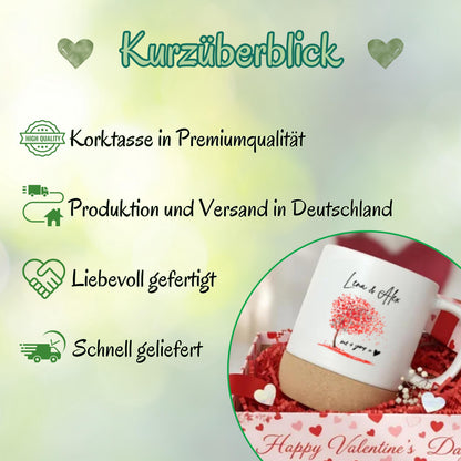 Paar Tasse personalisiert – Korktasse für Paare als Geschenk