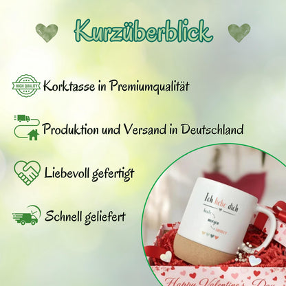 Tasse für Paare Valentinstag | Geschenk für Partner & Freundin | Paar Tasse Liebe Valentinstag
