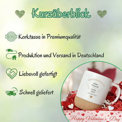 Paar Tasse Herzensmensch | Geschenk für Partner & Freundin